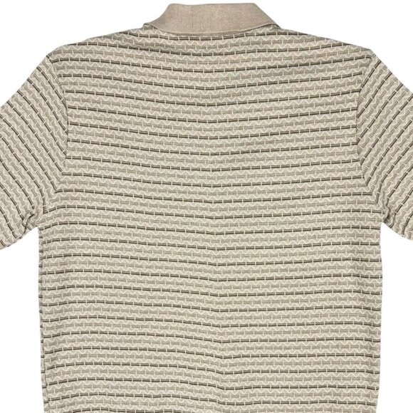 NWT Buffalo David Bitton Mens Wrenley Short Sleeve Light Brown Knit Shirt Size M - Picture 4 of 10